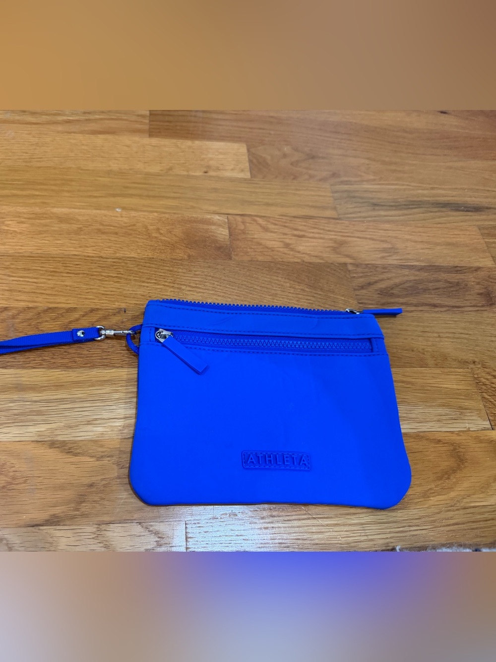Athleta Electric Blue Wristlet Pouch
